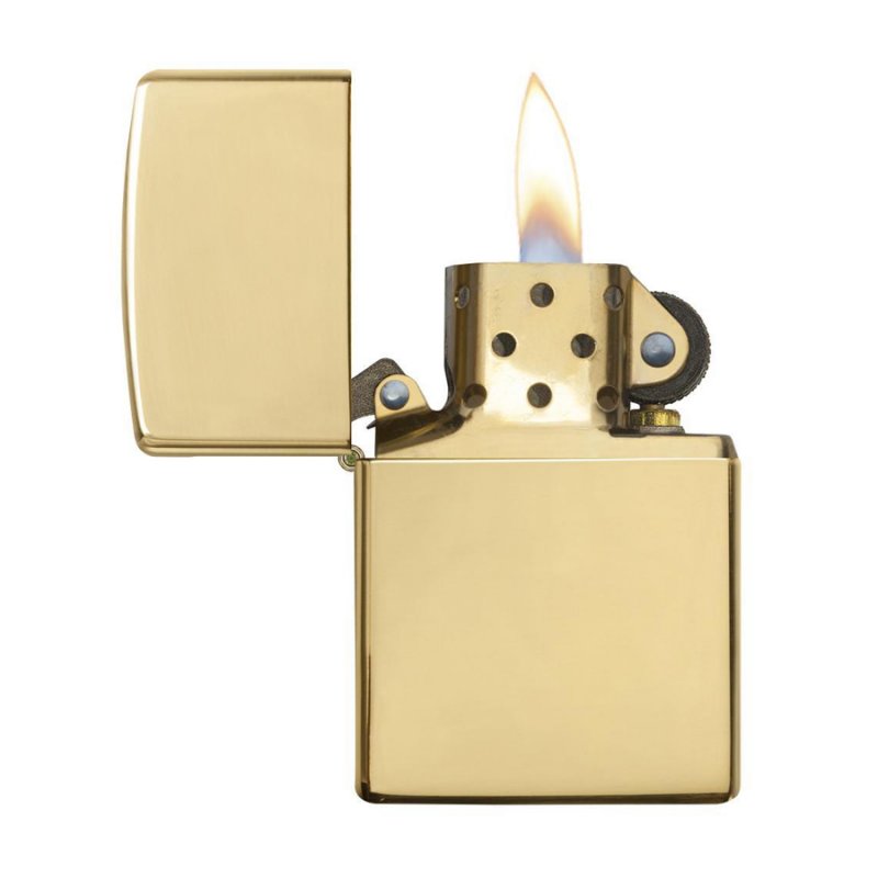 Zippo 18 carat gold in luxe doos, massief goud
