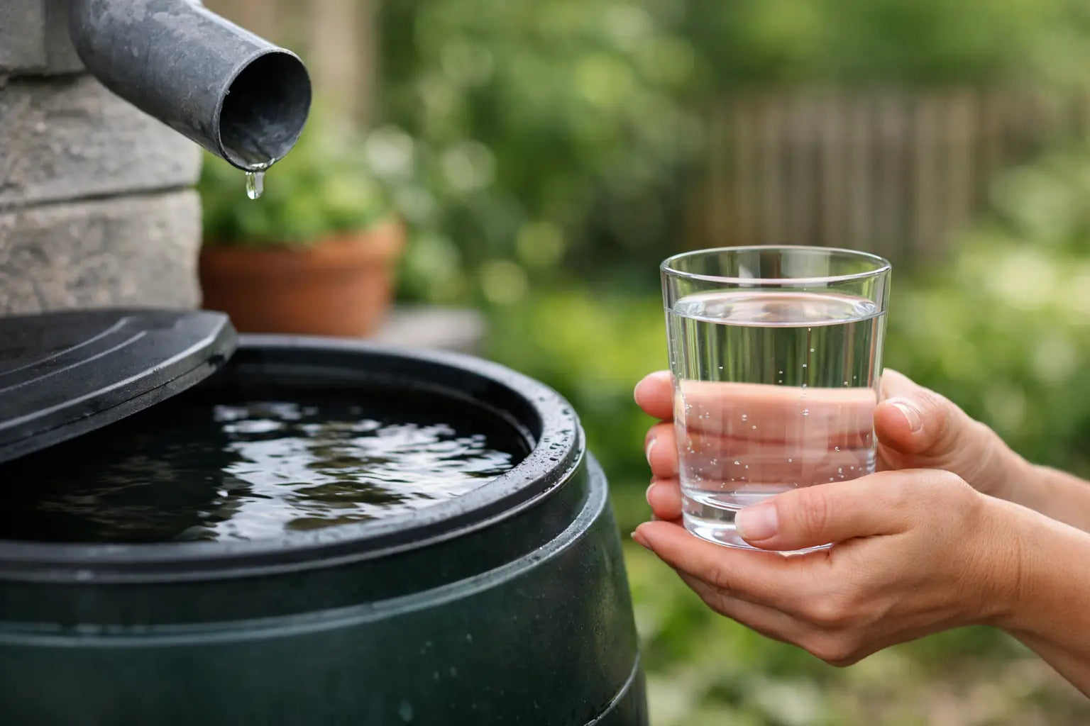 Is water uit regenton drinkbaar?