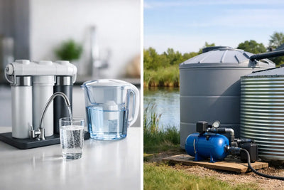 Waterfilter of wateropslag vergelijken