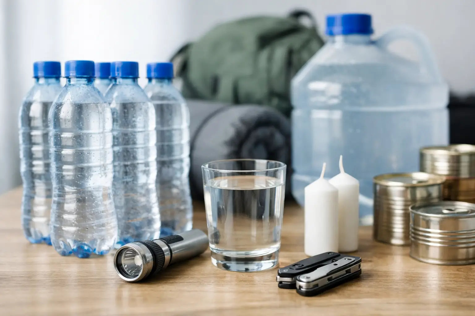 Hoeveel drinkwater per persoon noodvoorraad?