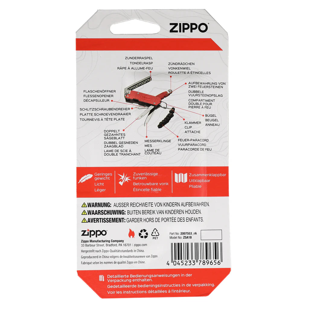 Zippo fire starting multitool