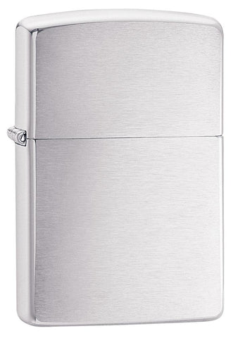 Zippo chrome brushed.