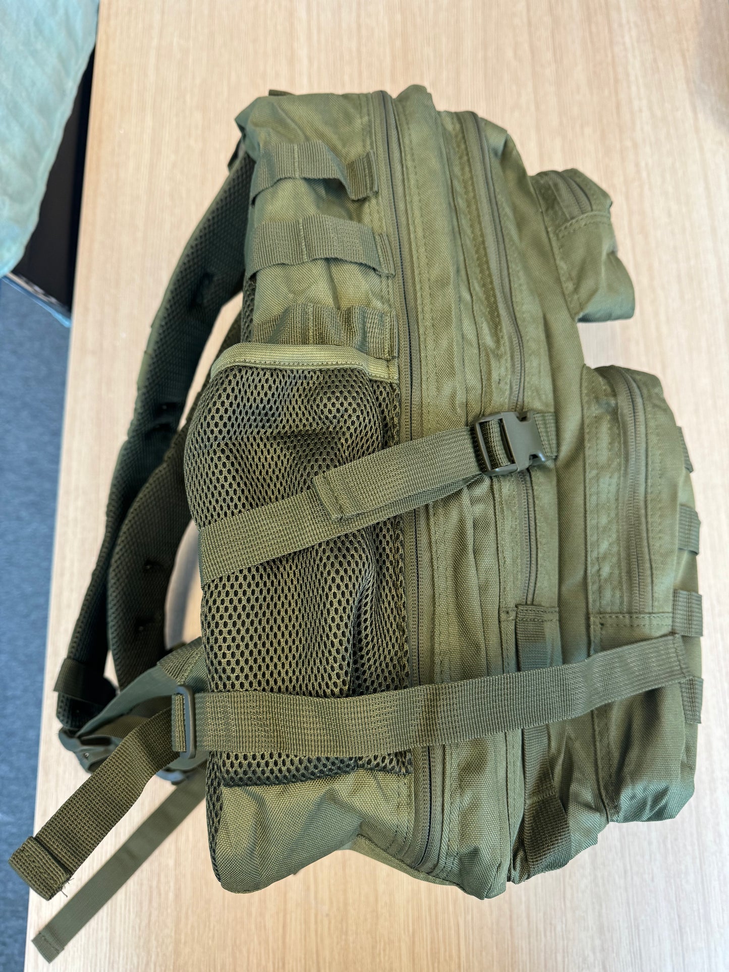 Backpack US army assault rugtas donkergroen, inhoud 50 liter