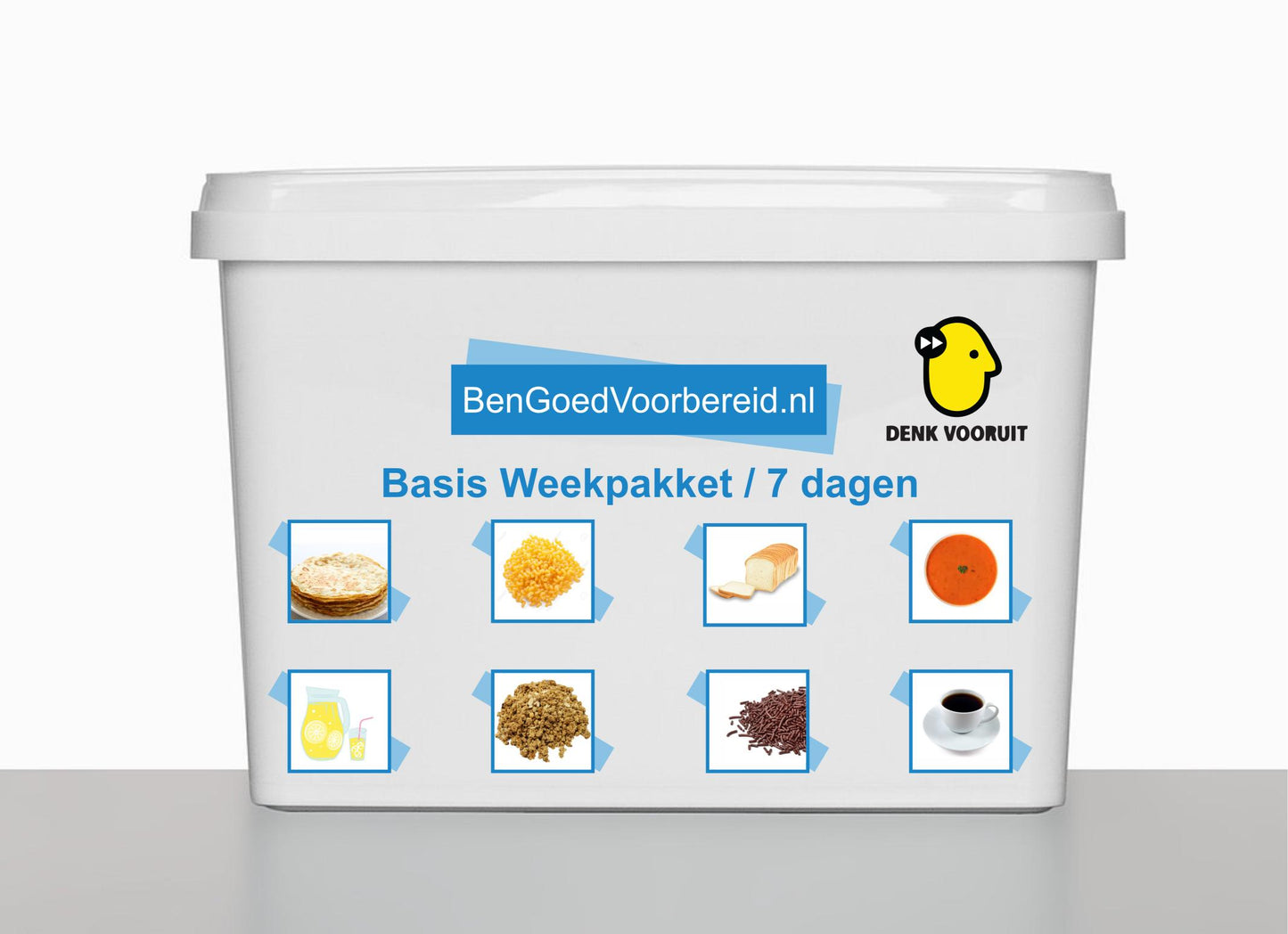 8 x Compleet Noodrantsoen 2800 Kcal / Dag 30 jaar houdbaar Weekbox voor 8 weken