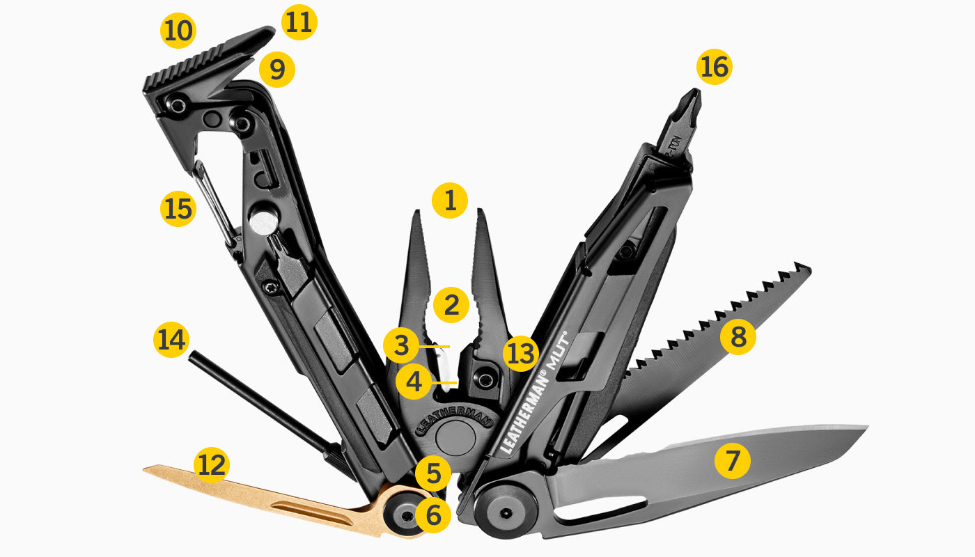 Leatherman mut black Military Utility Tool  16 tools