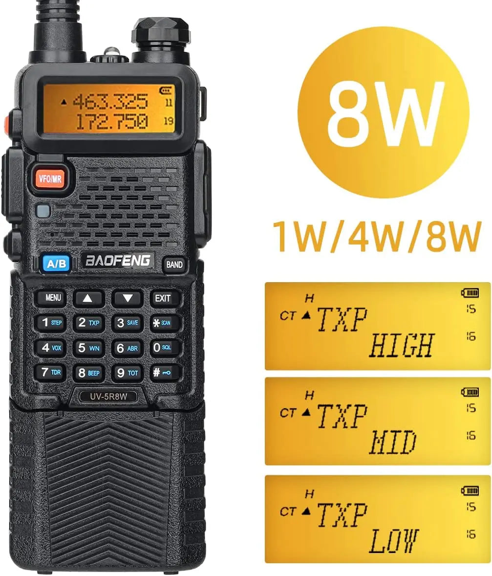 Baofeng UV-5R Dualband 5Watt   3800mah  portofoon